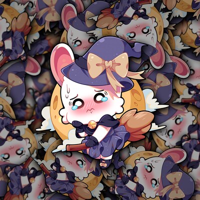 Witch Bunny Sticker - image1